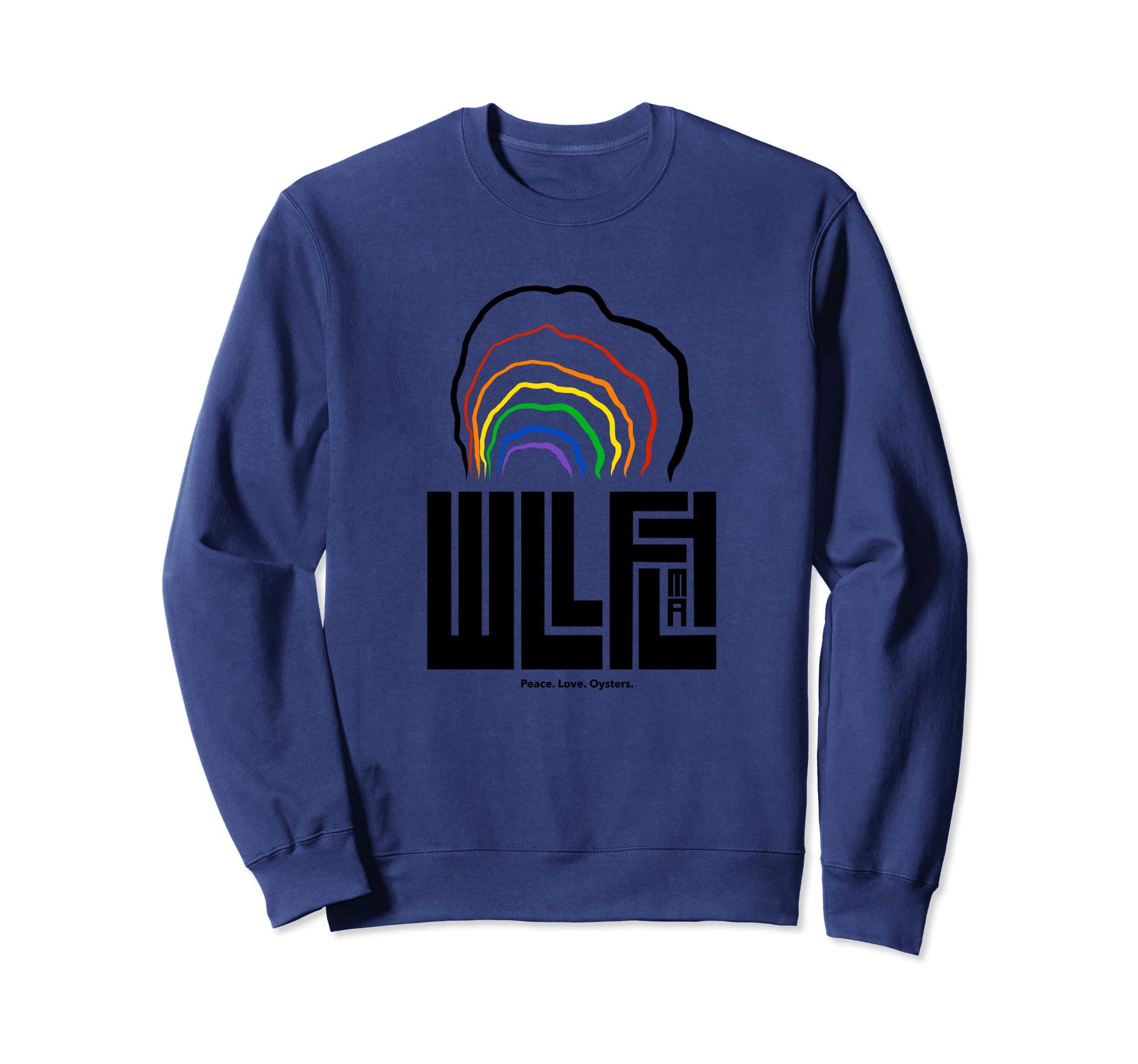 Peace Love Oysters Sweatshirt - Trendy Graphic Unisex - T-Shirt, Sweatshirt, Hoodie