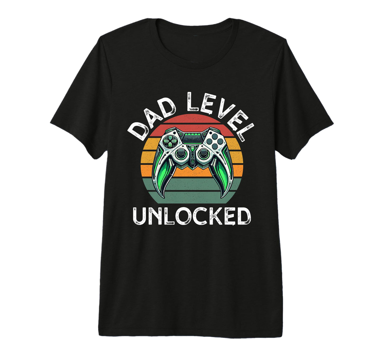 Dad Level Unlocked Controller Papa Gamer T-Shirt - Minimalist Print Unisex - T-Shirt, Sweatshirt, Hoodie