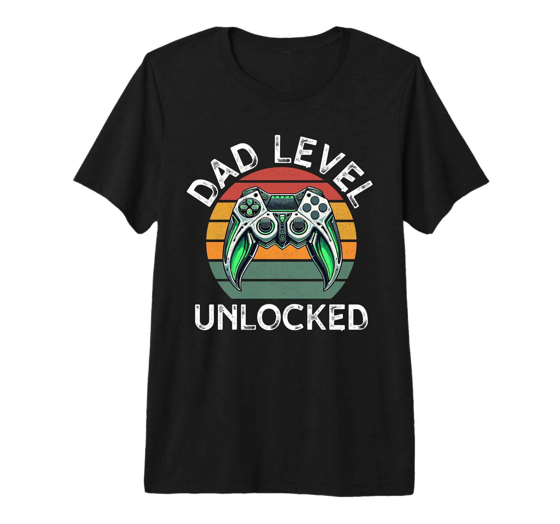 Dad Level Unlocked Controller Papa Gamer T-Shirt - Minimalist Print Unisex - T-Shirt, Sweatshirt, Hoodie