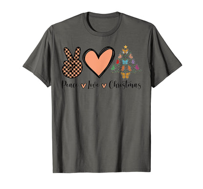 Peace Love Funny Butterfly Tree T-Shirt - Custom Art Print Men Women - T-Shirt, Sweatshirt, Hoodie