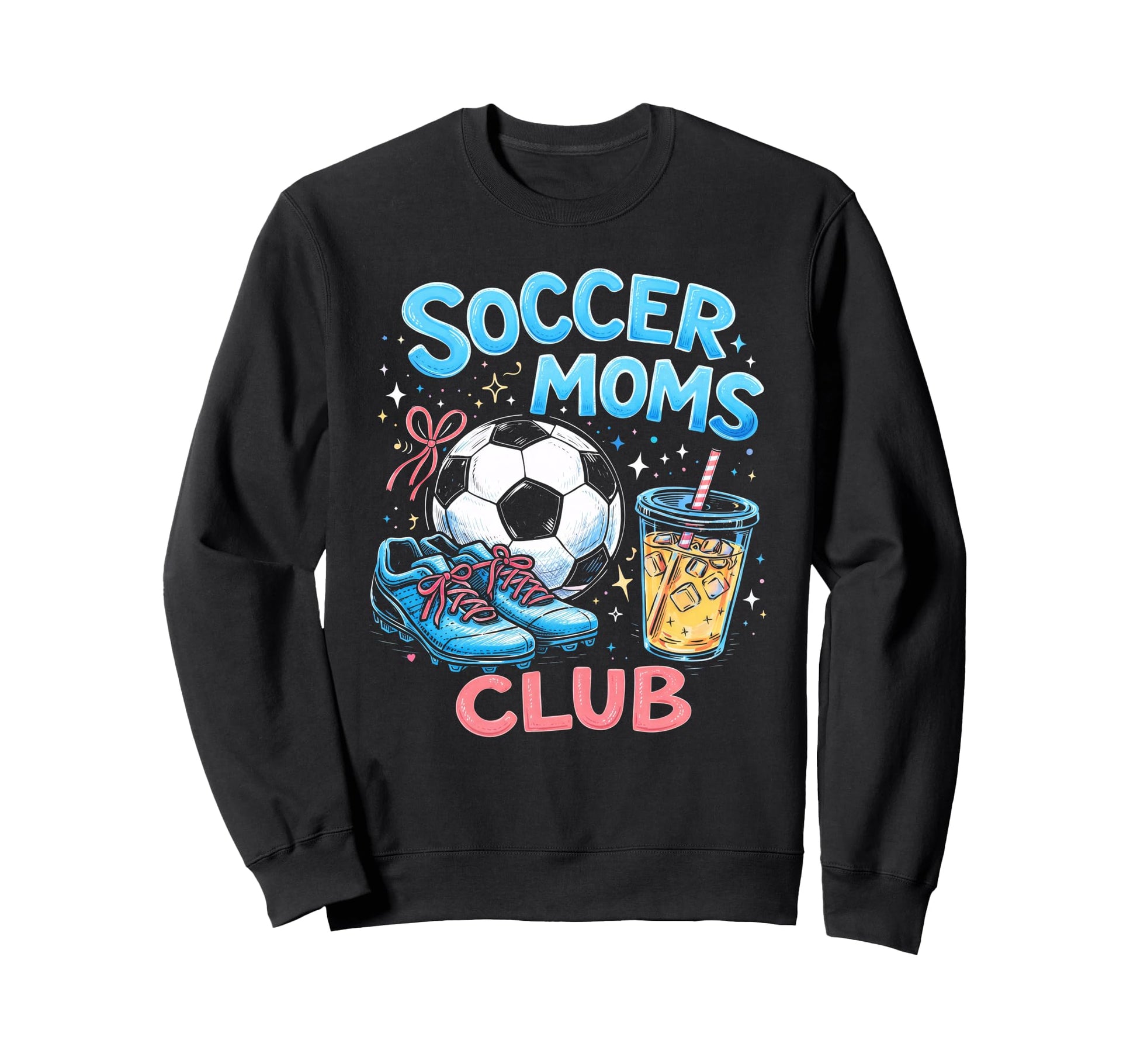 Coquette Soccer Moms Club Gameday Sweatshirt - Unique Graphic for Adults - T-Shirt, Sweatshirt, Hoodie