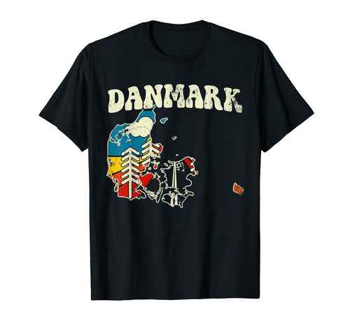 Denmark Danish Country Rainbow T-Shirt - Minimalist Print for Adults - T-Shirt, Sweatshirt, Hoodie
