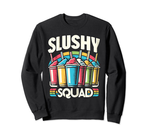 Slushy Squad Rainbow Sweatshirt - Streetwear Style for Adults - T-Shirt, Sweatshirt, Hoodie