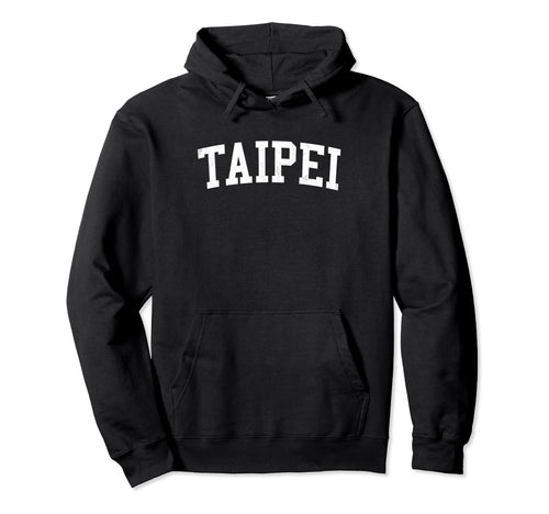 Taipei Taiwan Distressed White Varsity Hoodie - Aesthetic Graphic Unisex - T-Shirt, Sweatshirt, Hoodie
