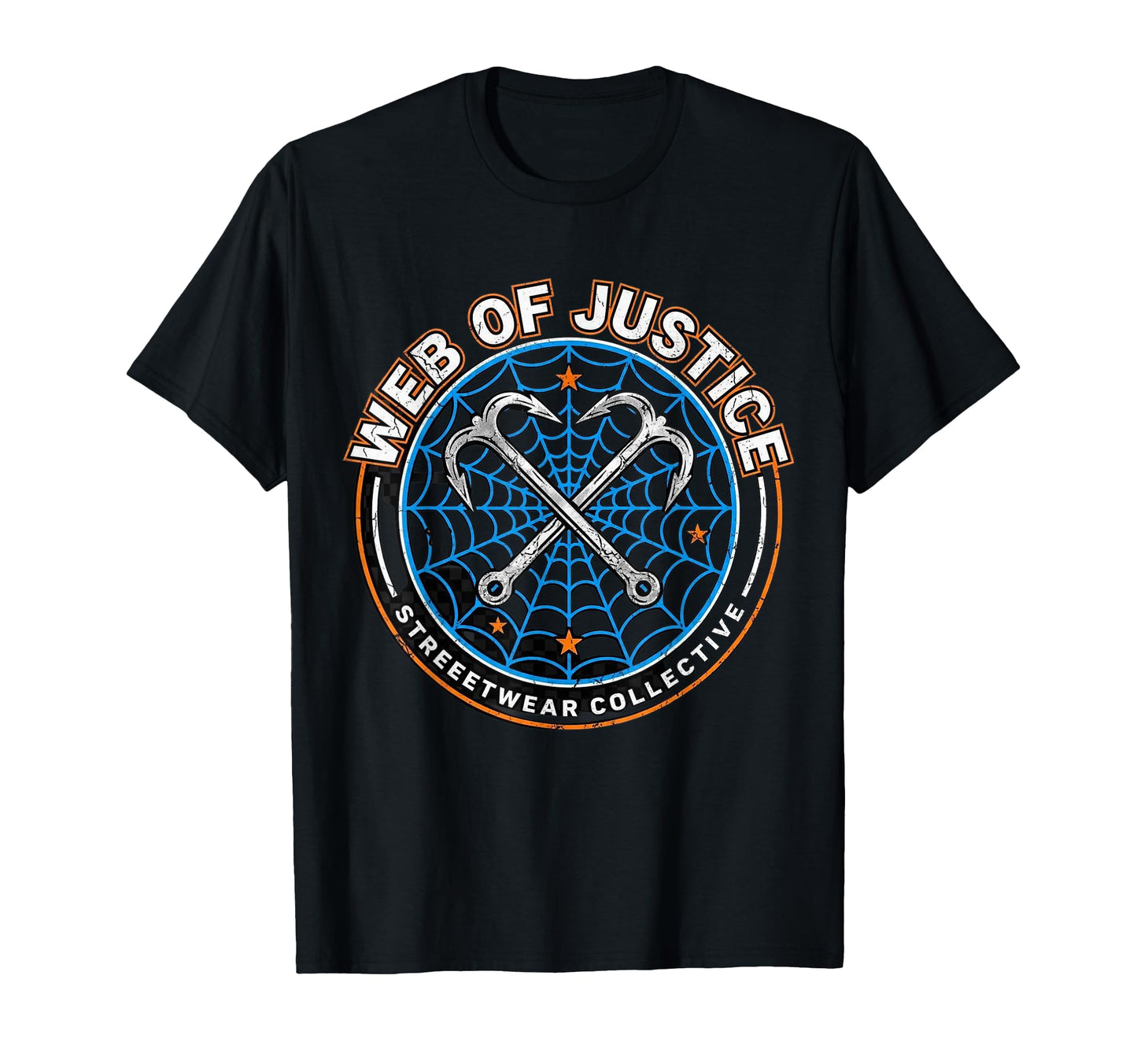 Web Justice Vigilante Grappling Hook T-Shirt - Aesthetic Graphic Unisex - T-Shirt, Sweatshirt, Hoodie
