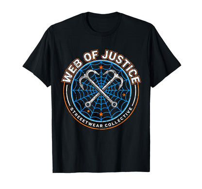 Web Justice Vigilante Grappling Hook T-Shirt - Aesthetic Graphic Unisex - T-Shirt, Sweatshirt, Hoodie