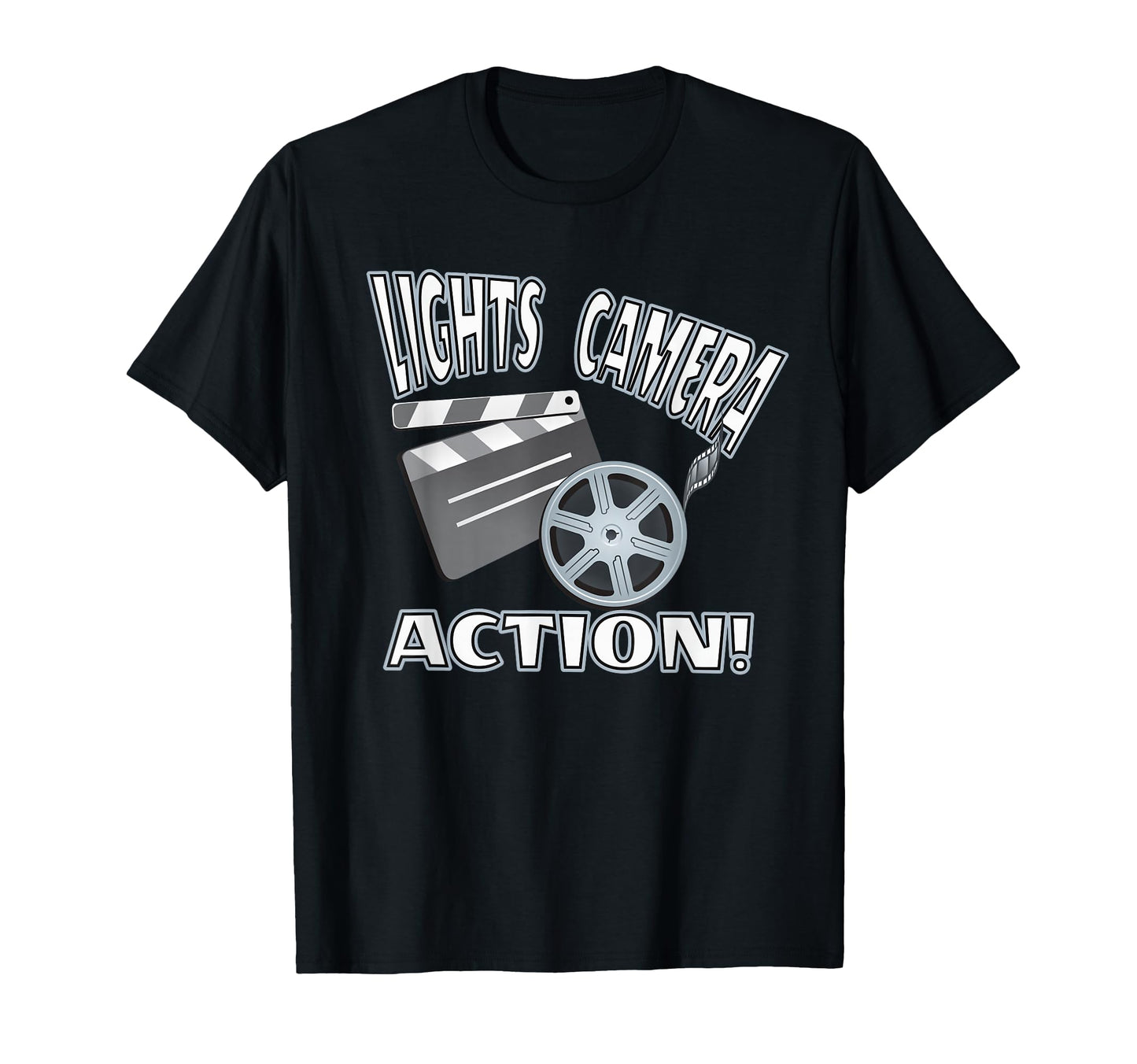 Lights Camera Action Filmmaking Movie T-Shirt - Streetwear Style Unisex - T-Shirt, Sweatshirt, Hoodie