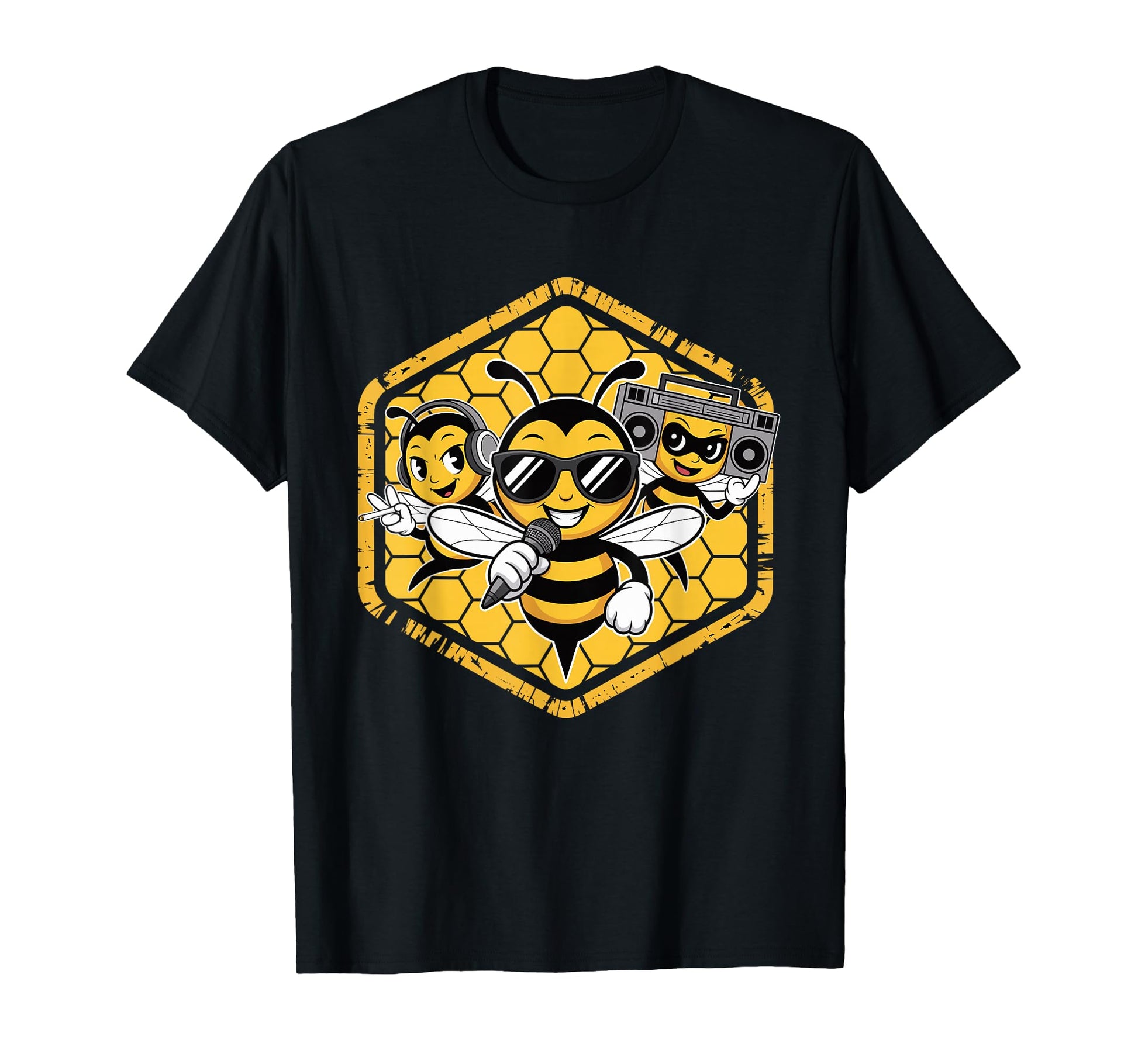 Bees Hip Hop Dance Crew Old School T-Shirt - Streetwear Style for Adults - T-Shirt, Sweatshirt, Hoodie