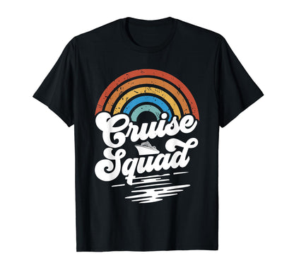 Cruise Graduation Trip Groovy Rainbow T-Shirt - Custom Art Print Men Women - T-Shirt, Sweatshirt, Hoodie