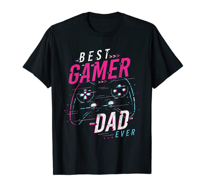 Mens Best Gamer Dad Ever Funny Fathers T-Shirt - Graphic Print for Adults - T-Shirt, Sweatshirt, Hoodie