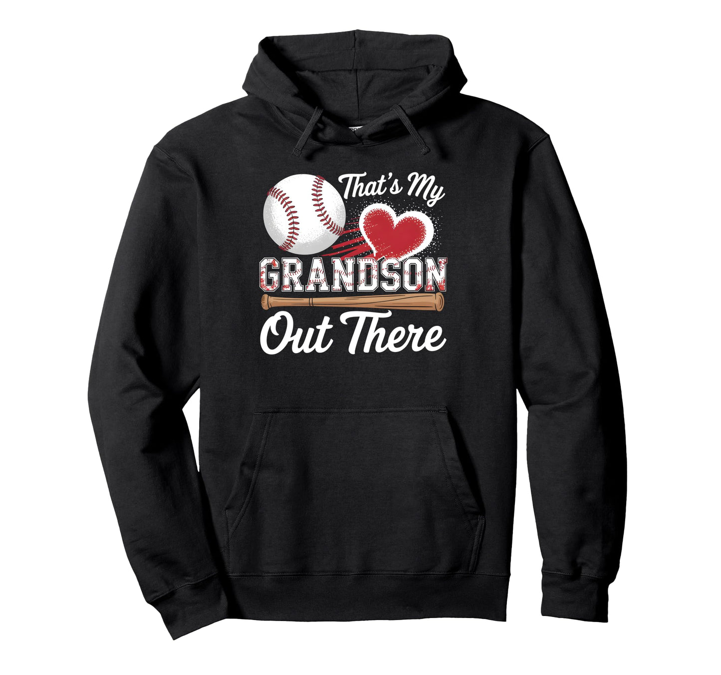 Thats My Grandson Baseball Grandma Hoodie - Aesthetic Graphic Unisex - T-Shirt, Sweatshirt, Hoodie