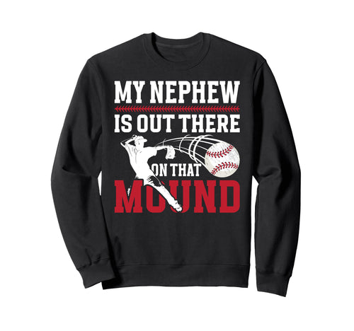 Proud Baseball Pitcher Uncle Sweatshirt - Graphic Print for Adults - T-Shirt, Sweatshirt, Hoodie