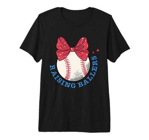 Raising Ballers Coquette American T-Shirt - Custom Art Print Unisex - T-Shirt, Sweatshirt, Hoodie