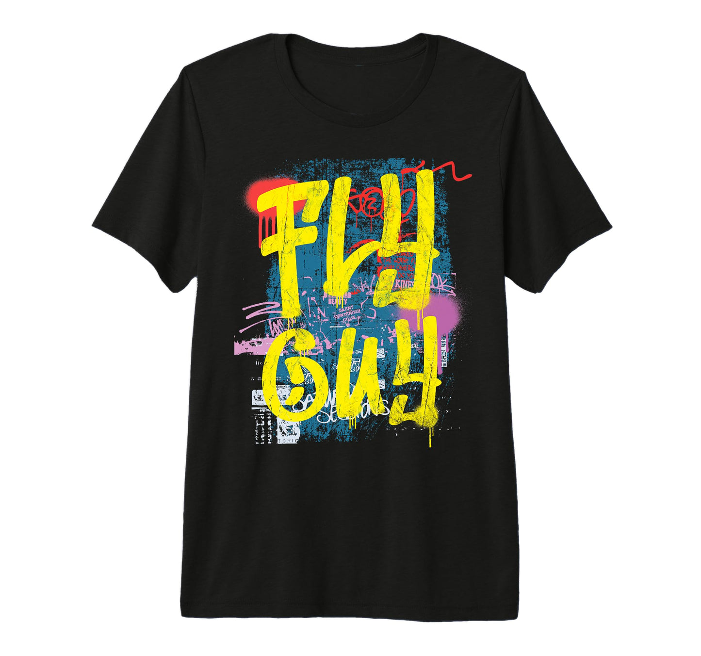 Fly Guy 80S 90S Rap B Old School Hip T-Shirt - Custom Art Print for Adults - T-Shirt, Sweatshirt, Hoodie