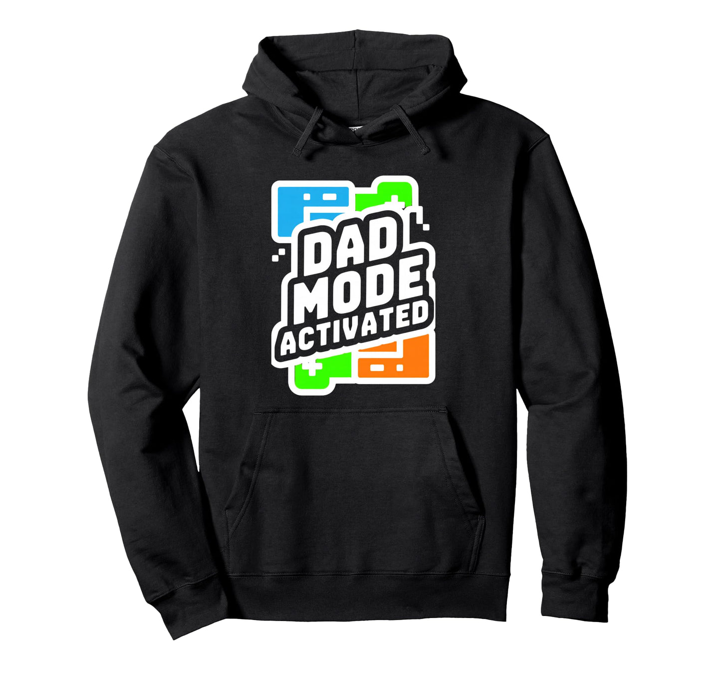 Dad Mode Activated Gamer Fathers Day Hoodie - Unique Graphic Men Women - T-Shirt, Sweatshirt, Hoodie