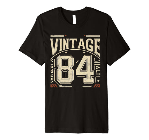 1984 Birthday 84 Born 1984 Typography T-Shirt - Minimalist Print Men Women - T-Shirt, Sweatshirt, Hoodie