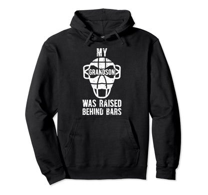 Proud Baseball Catcher Grandma Baseball Hoodie - Trendy Graphic Unisex - T-Shirt, Sweatshirt, Hoodie