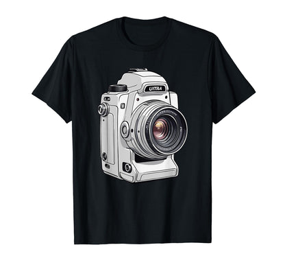Camera Photography Lover Photographer T-Shirt - Custom Art Print for Adults - T-Shirt, Sweatshirt, Hoodie