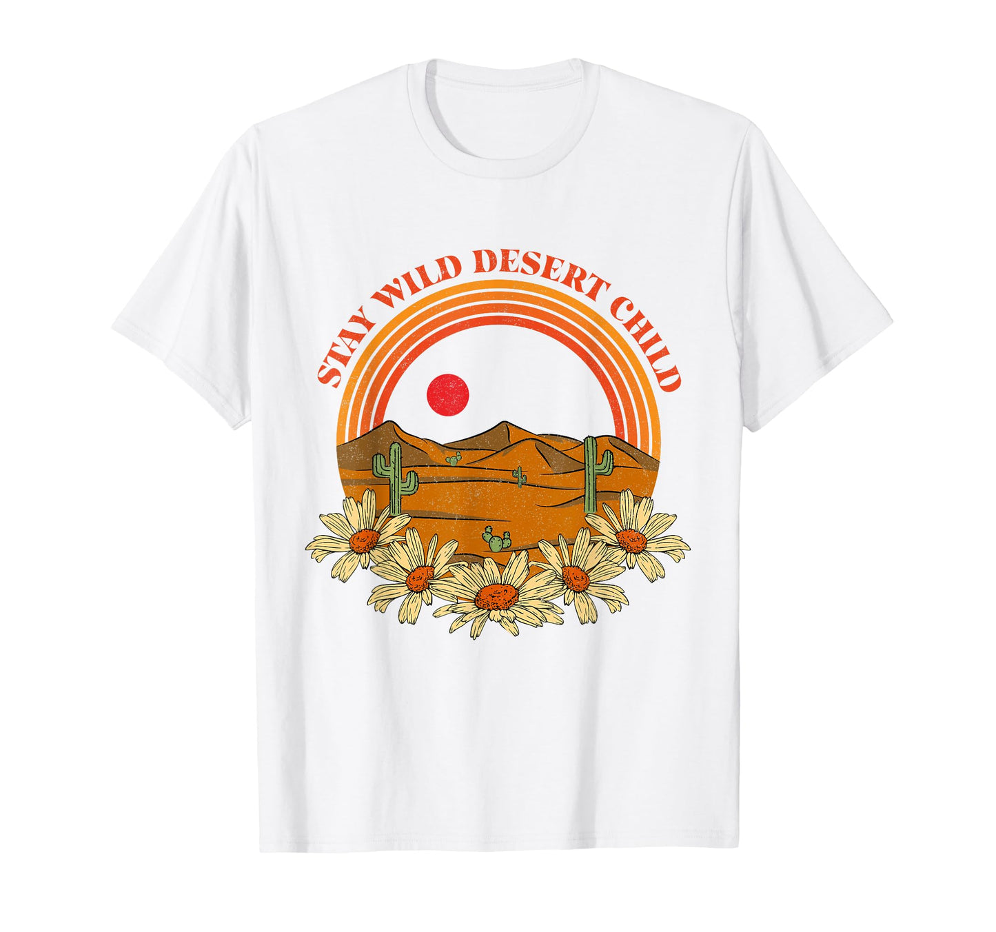 Stay Wild Desert Child Cactus T-Shirt - Aesthetic Graphic for Adults - T-Shirt, Sweatshirt, Hoodie