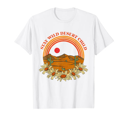 Stay Wild Desert Child Cactus T-Shirt - Aesthetic Graphic for Adults - T-Shirt, Sweatshirt, Hoodie