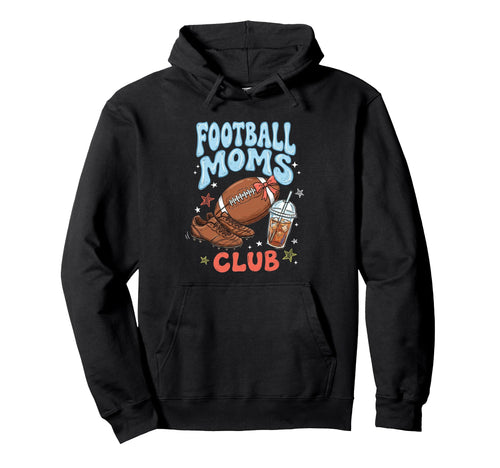 Football Moms Club Coquette Bow Gameday Hoodie - Fun Novelty Design Unisex - T-Shirt, Sweatshirt, Hoodie