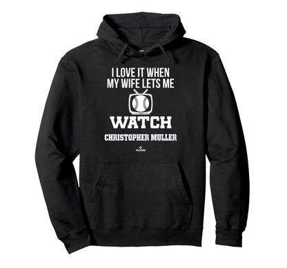 My Wife Lets Me Watch Christopher Hoodie - Aesthetic Graphic for Adults - T-Shirt, Sweatshirt, Hoodie