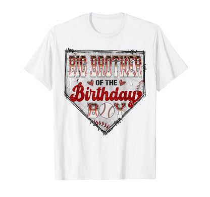 Big Brother Birthday Baseball Player T-Shirt - Custom Art Print for Adults - T-Shirt, Sweatshirt, Hoodie