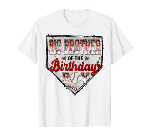 Big Brother Birthday Baseball Player T-Shirt - Custom Art Print for Adults - T-Shirt, Sweatshirt, Hoodie