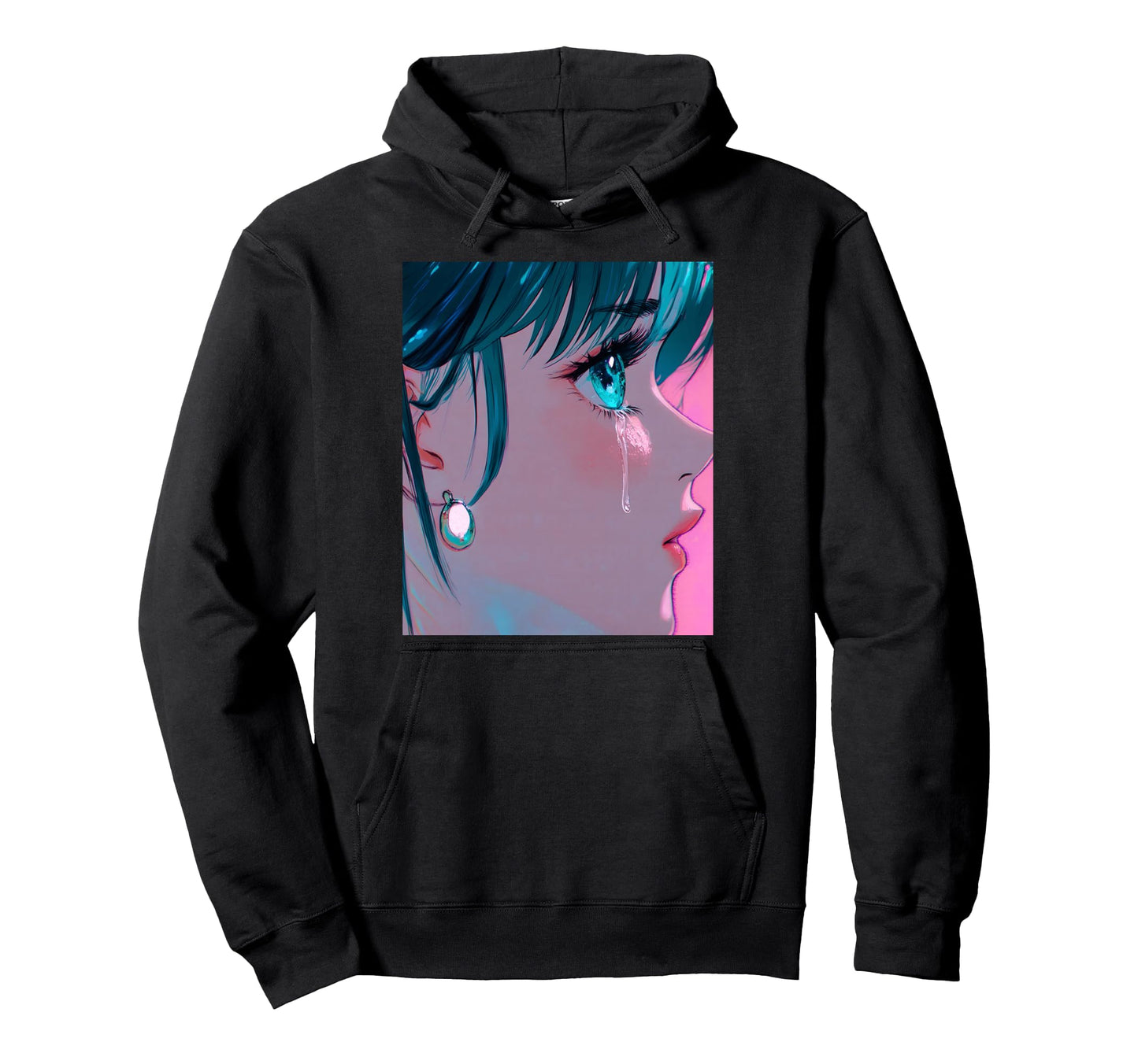 Anime Vaporwave Egirl Aesthetic Japanese Hoodie - Graphic Print Unisex - T-Shirt, Sweatshirt, Hoodie