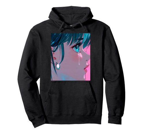 Anime Vaporwave Egirl Aesthetic Japanese Hoodie - Graphic Print Unisex - T-Shirt, Sweatshirt, Hoodie