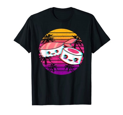 Kawaii Sushi Vaporwave Aesthetic T-Shirt - Novelty Apparel Men Women - T-Shirt, Sweatshirt, Hoodie