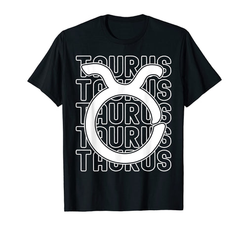 Taurus Zodiac Sign Typography Astrology T-Shirt - Trendy Graphic for Adults - T-Shirt, Sweatshirt, Hoodie