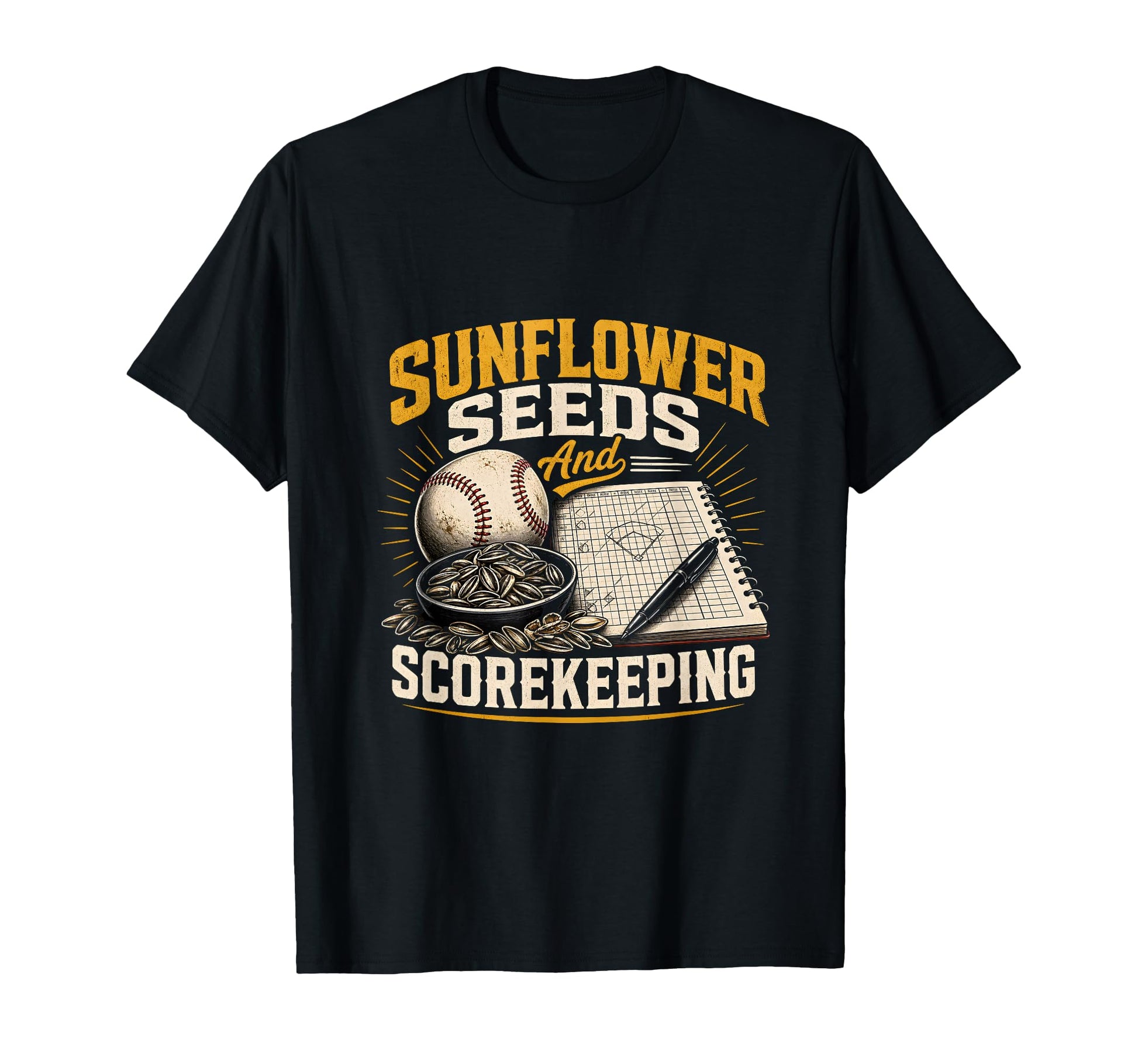 Funny Baseball Sunflower Seeds Joke T-Shirt - Fun Novelty Design Unisex - T-Shirt, Sweatshirt, Hoodie