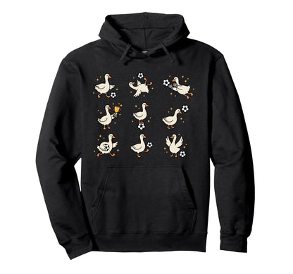 Silly Goose Playing Soccer Goalie Funny Hoodie - Trendy Graphic Unisex - T-Shirt, Sweatshirt, Hoodie