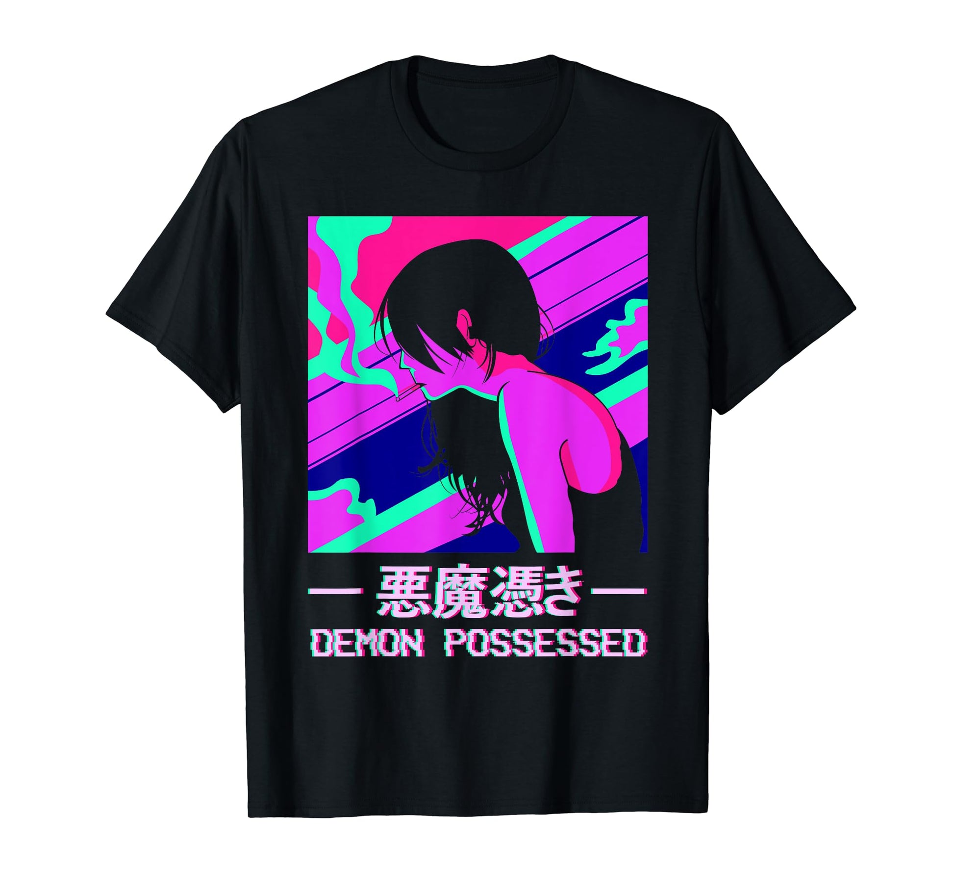 Demon Possessed Japanese Anime T-Shirt - Custom Art Print for Adults - T-Shirt, Sweatshirt, Hoodie