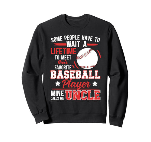 Baseball Uncle Proud Uncle Sweatshirt - Minimalist Print Men Women - T-Shirt, Sweatshirt, Hoodie