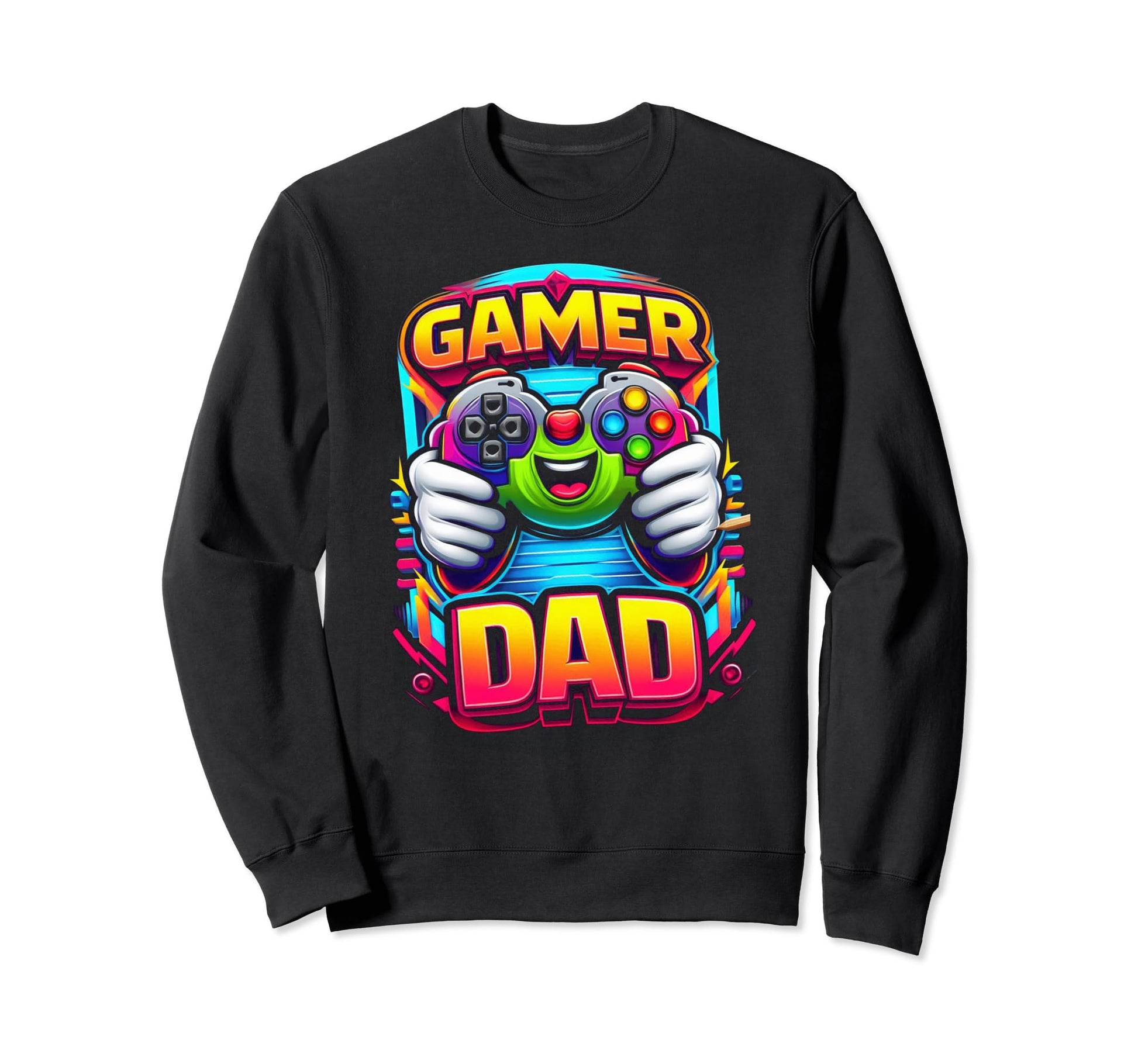 Gamer Dad Game Controller Gaming Sweatshirt - Fun Novelty Design Unisex - T-Shirt, Sweatshirt, Hoodie