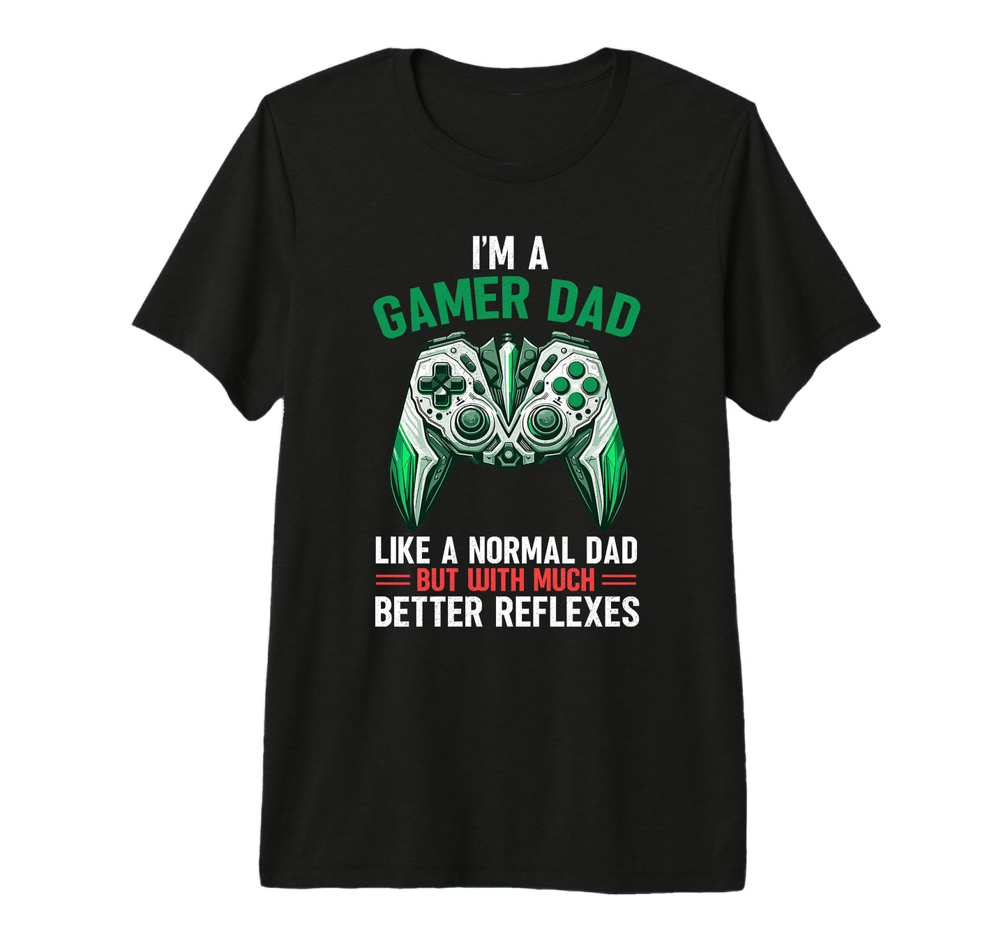 Gamer Dad Like Normal Dad But Much T-Shirt - Minimalist Print Men Women - T-Shirt, Sweatshirt, Hoodie