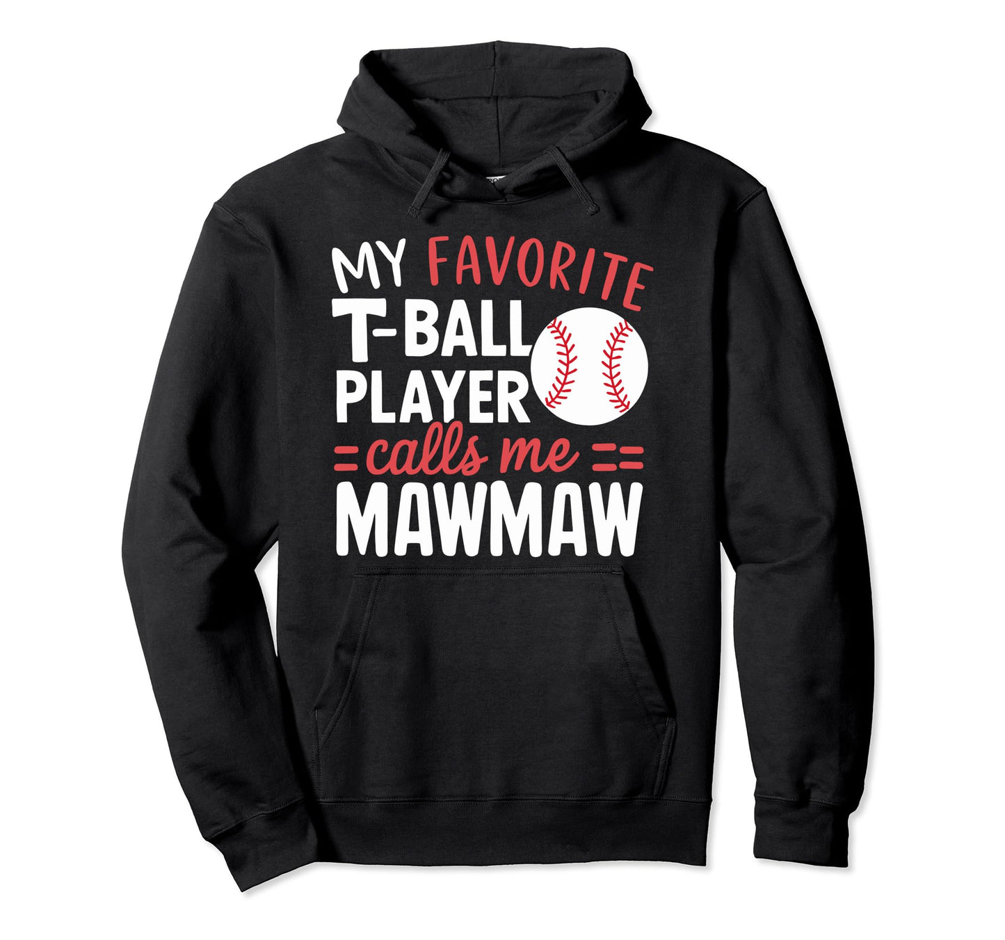 Baseball Grandma Grandmother Granny Hoodie - Novelty Apparel for Adults - T-Shirt, Sweatshirt, Hoodie