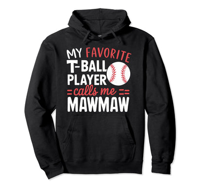 Baseball Grandma Grandmother Granny Hoodie - Novelty Apparel for Adults - T-Shirt, Sweatshirt, Hoodie
