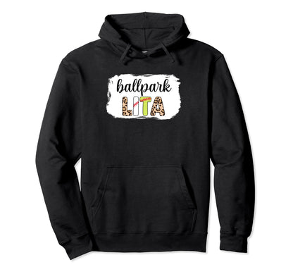 Bleached Ballpark Lita Baseball Softball Hoodie - Trendy Graphic Unisex - T-Shirt, Sweatshirt, Hoodie