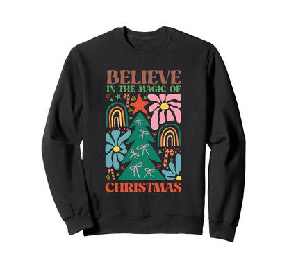 Boho Rainbow Tree Teens Holiday Sweatshirt - Streetwear Style for Adults - T-Shirt, Sweatshirt, Hoodie