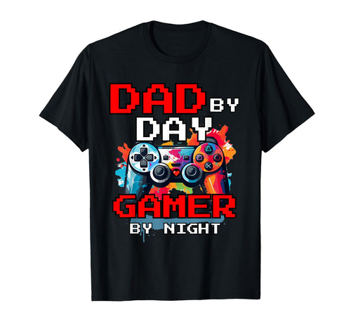 Dad Day Gamer Night Funny Gaming Dad T-Shirt - Graphic Print Men Women - T-Shirt, Sweatshirt, Hoodie