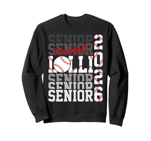 2026 Baseball Senior Lolli Sweatshirt - Trendy Graphic for Adults - T-Shirt, Sweatshirt, Hoodie