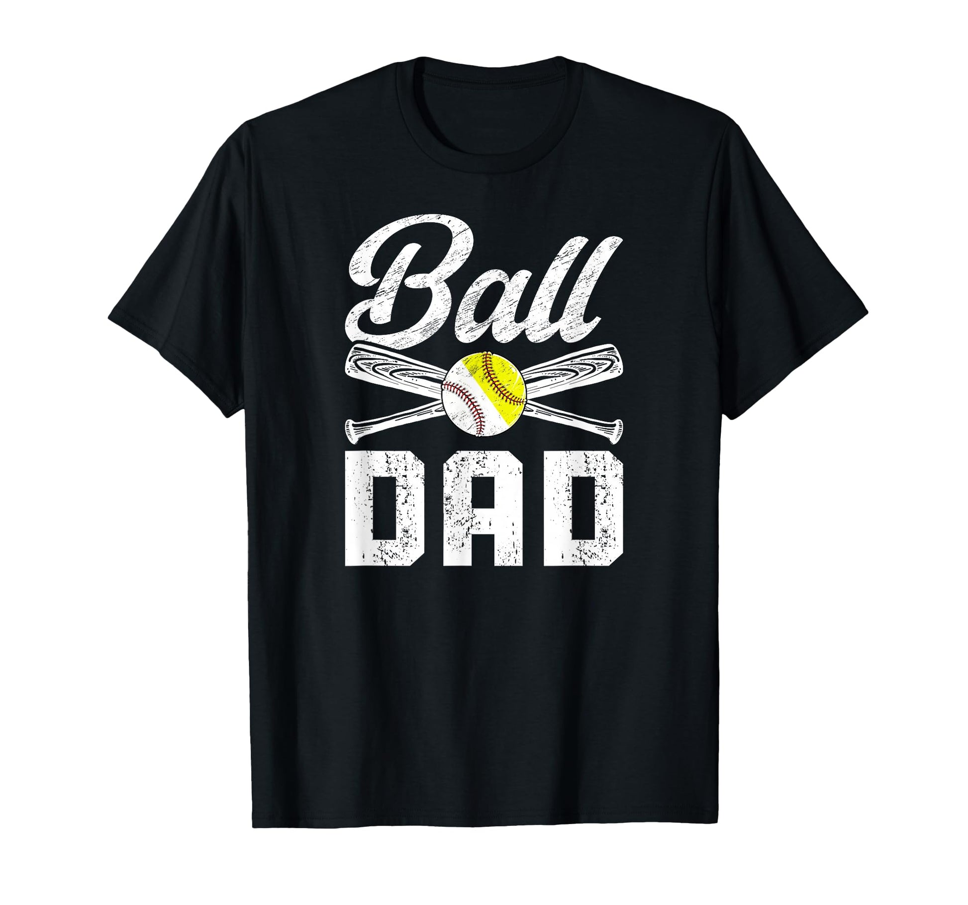 Ball Dad Softball Baseball Dad Ballers T-Shirt - Streetwear Style Men Women - T-Shirt, Sweatshirt, Hoodie