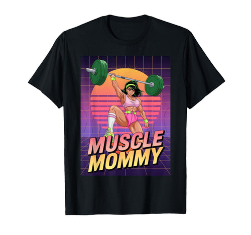 Anime Muscle Mommy Weightlifting Fitness T-Shirt - Novelty Apparel Unisex - T-Shirt, Sweatshirt, Hoodie