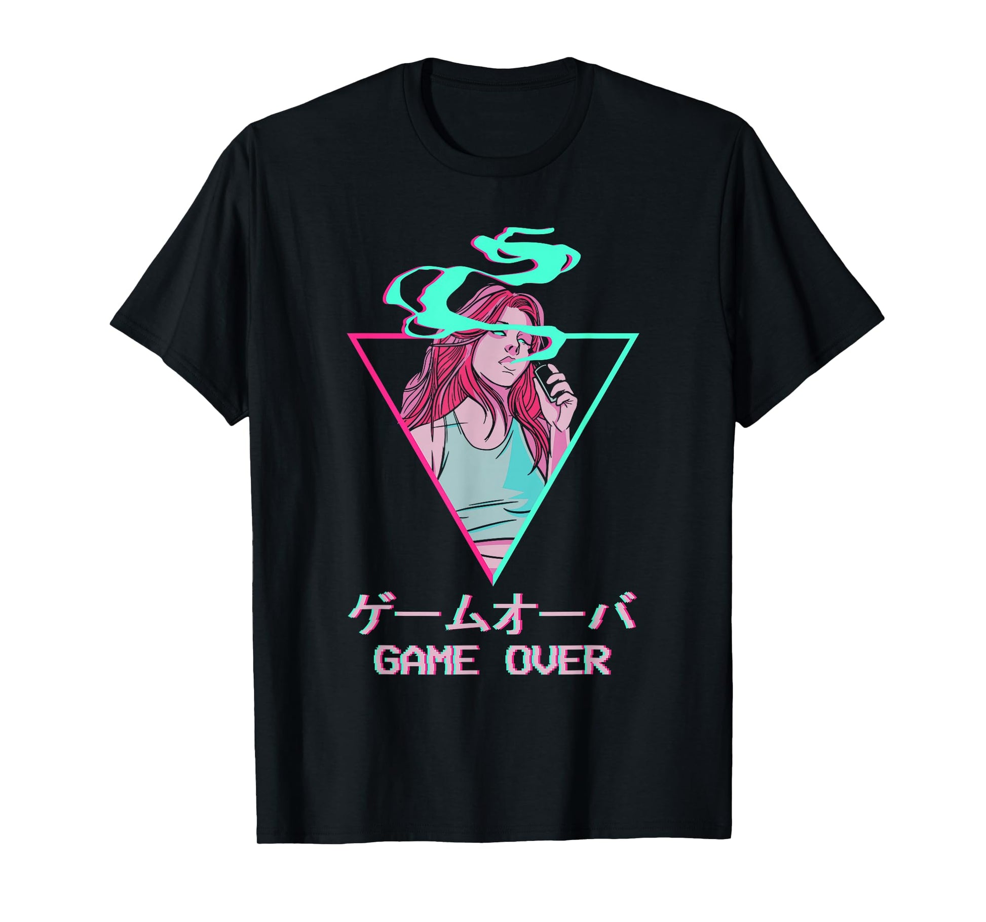 Game Over Japanese Otaku Anime T-Shirt - Trendy Graphic for Adults - T-Shirt, Sweatshirt, Hoodie