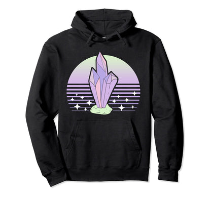 Crystals Astrology Lover Pastel Goth Hoodie - Trendy Graphic for Adults - T-Shirt, Sweatshirt, Hoodie