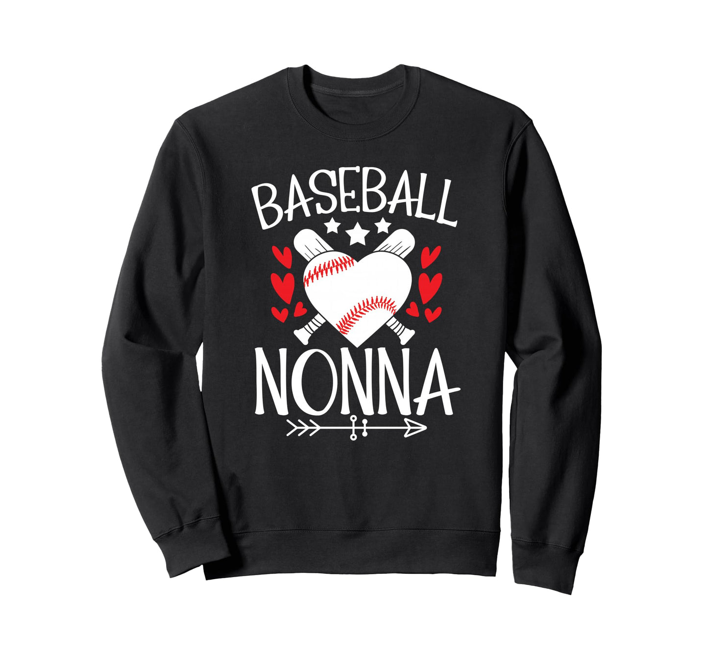 Baseball Nonna Grandma Nonna Sweatshirt - Fun Novelty Design for Adults - T-Shirt, Sweatshirt, Hoodie