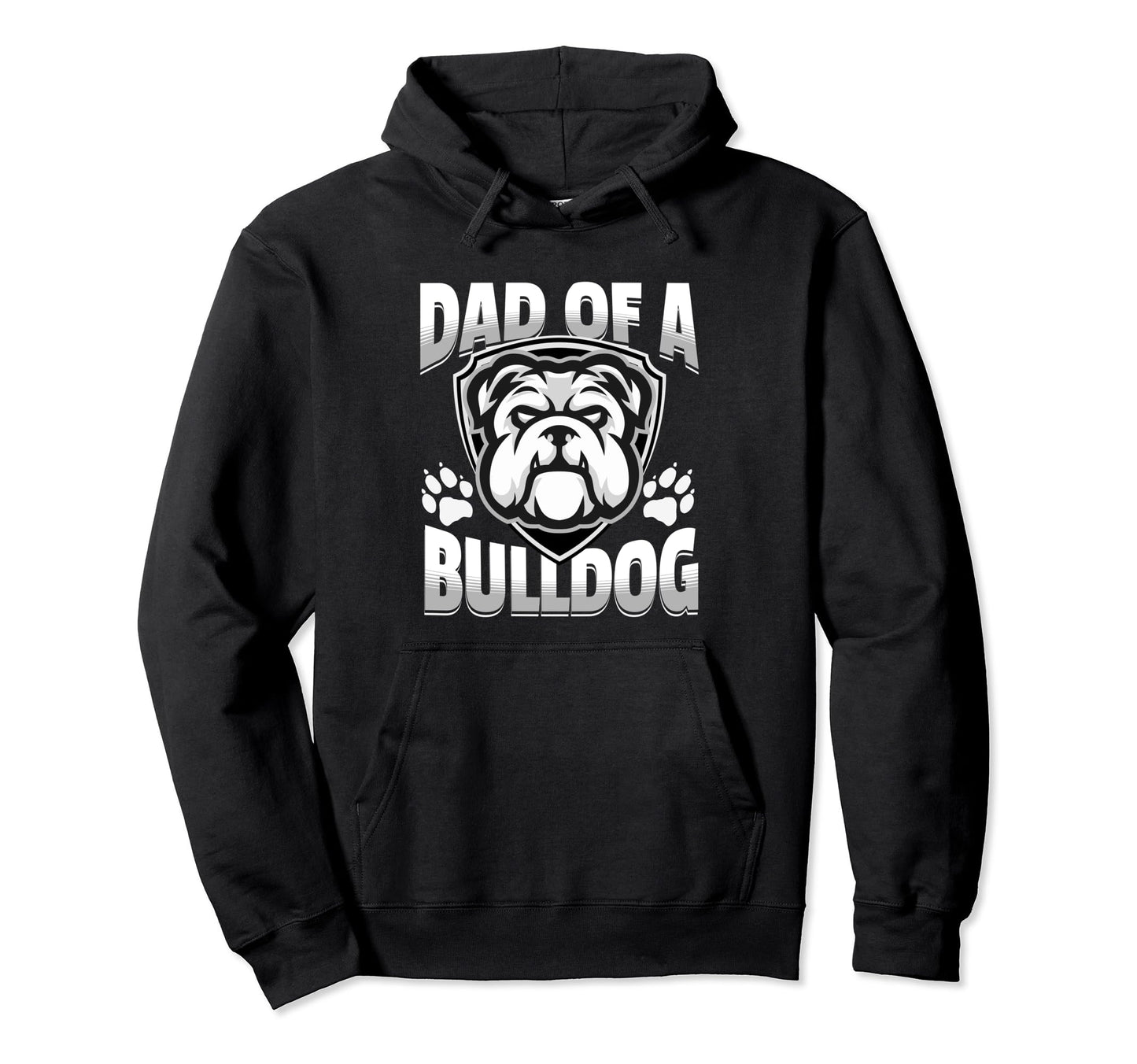 Dad Bulldog Game Mascot Day Matching Hoodie - Minimalist Print for Adults - T-Shirt, Sweatshirt, Hoodie